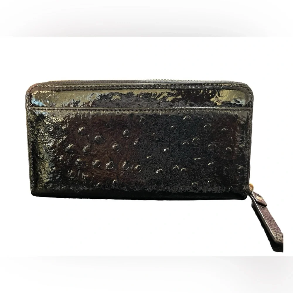 Kate Spade Riverside Street Ostrich Neda‎ Zip Around Wallet
